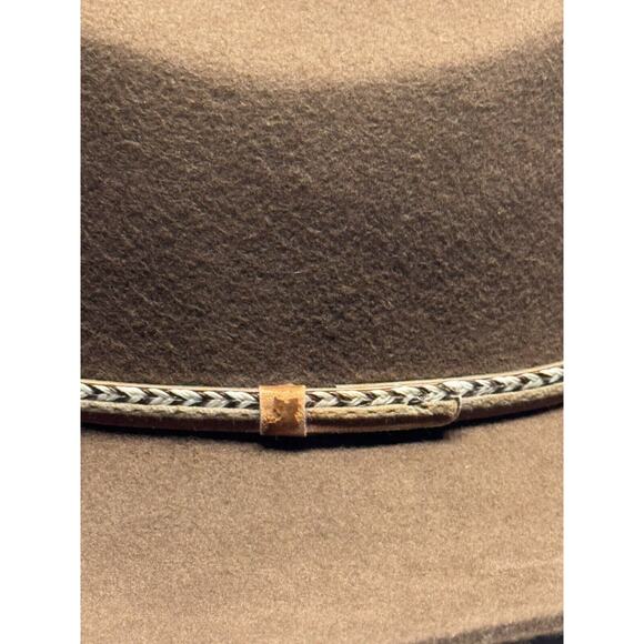 CODY JAMES 2X WOOL FELT WESTERN HAT Brown Men's Size 7 1/4 Made in USA - Picture 2 of 11